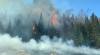 The fire near Tettegouche State Park on April 3, 2021 -  Photo by Peter Soregi